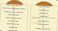 Les Plaisanciers menu