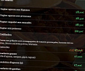 Le Baloua menu