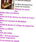 Dupeux Traiteur menu