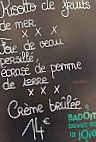 L'ardoise Café menu