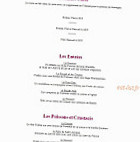 Restaurant Le Saint Hilaire menu