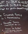 Le Bistrot menu