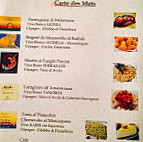 La Trinacria menu