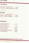 Les Lauriers Roses menu