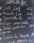 Aux Écuries De Gillot menu