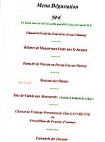 Restaurant des Plantes menu