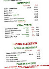 Chez Astoux menu