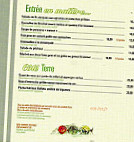 Aux Trois Poissons menu