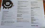 Burger Urge menu