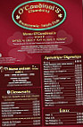 O'cardinal's menu