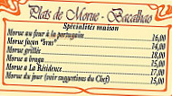 La Residence menu