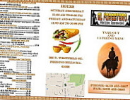 El Forastero Mexican Cantina menu