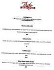 The Bistro At Gateway City Arts menu