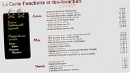 Fourchette Et Tire-bouchon A Saint Jean De Vedas menu