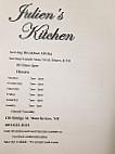 Julien's Breakfast Place menu