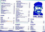 Chez Raoul menu