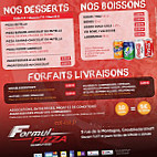 Formul'pizza menu