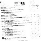 Botanic Wine Garden menu