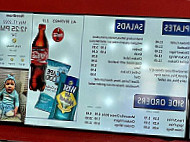 Mighty Subs menu