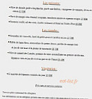 Les Palanques menu