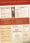 Bella Storia menu