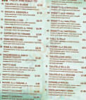 Napoli menu