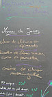 La Cour des Anges menu