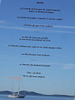 L'alizé menu