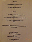 Le Cabanon menu