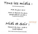 Au PÉchÉ Mignon menu