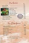 Les delices du Maroc menu