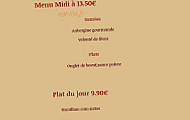 ô Saveurs Dorées menu