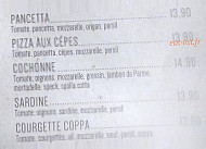 Chez Peppone menu