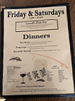 Lovell's Riverside Tavern Incorporated menu