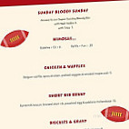 The Wicked Sister menu