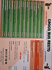 Croco Pizza menu