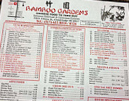 Bamboo Gardens menu