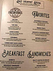 Walt's menu