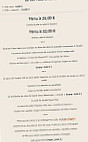 Restaurant B Plage menu