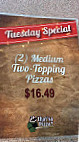 Thatsa Pizza menu