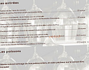 La Nouvelle Auberge menu