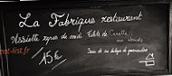 La Fabrique menu