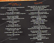 Les Jardins Fleuris menu