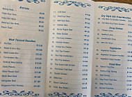 Noodle menu