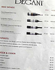 Degani menu