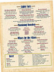 The Yankee Rebel Tavern menu