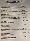 Dixie Pan menu