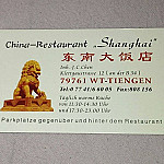 China-Restaurant Shanghai menu