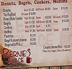 Bernie's Place menu