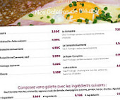 Creperie Fleur de Sarasin menu